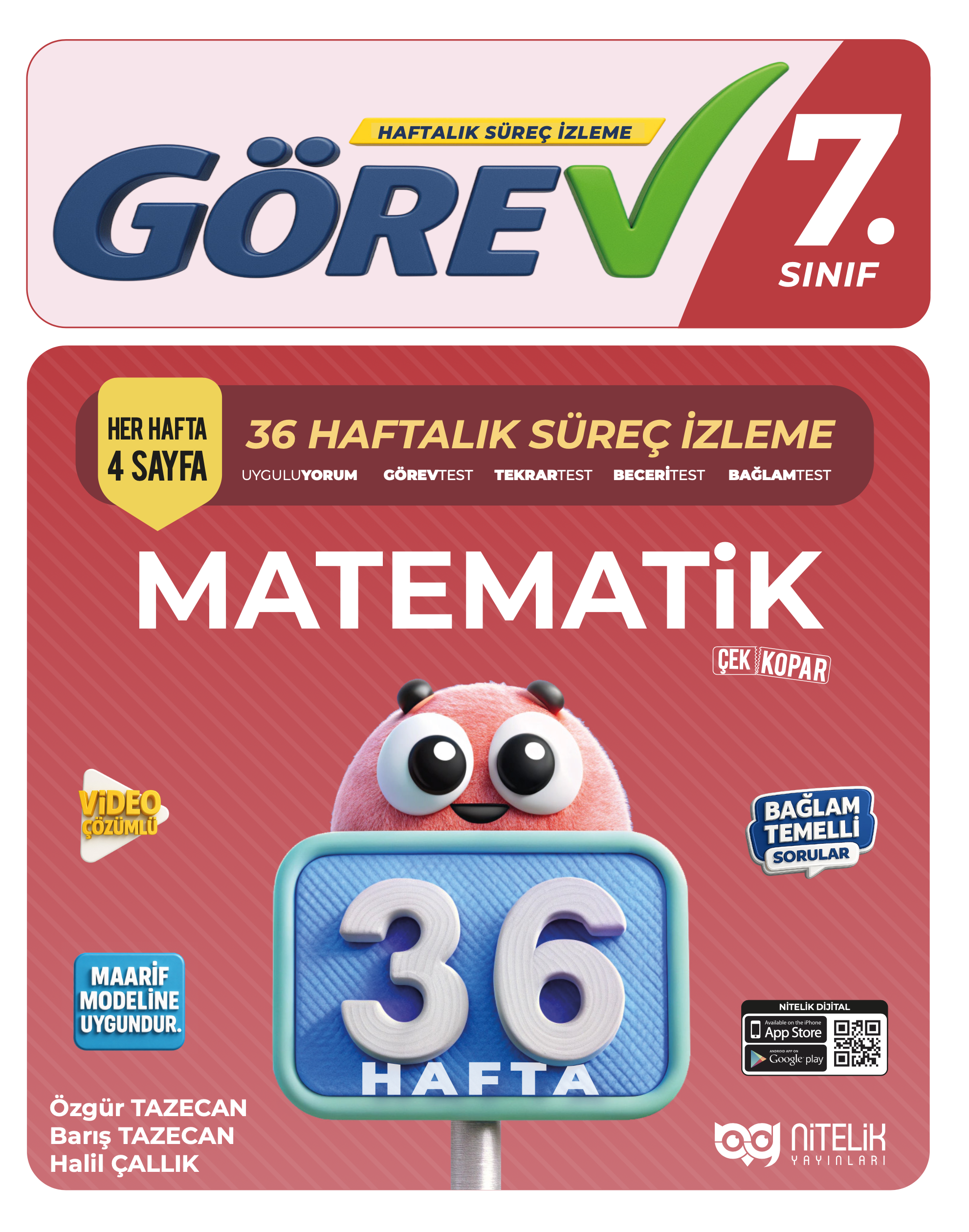 7. SINIF GÖREV MATEMATİK HAFTALIK SÜREÇ İZLEME